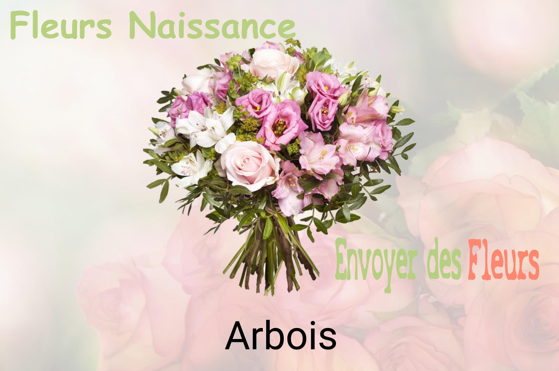 Bouquet de fleurs de naissance livré à Arbois